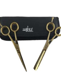 Cabello | Aashta Tijera Profesional Aashta #56 Acero Inox. Dorada