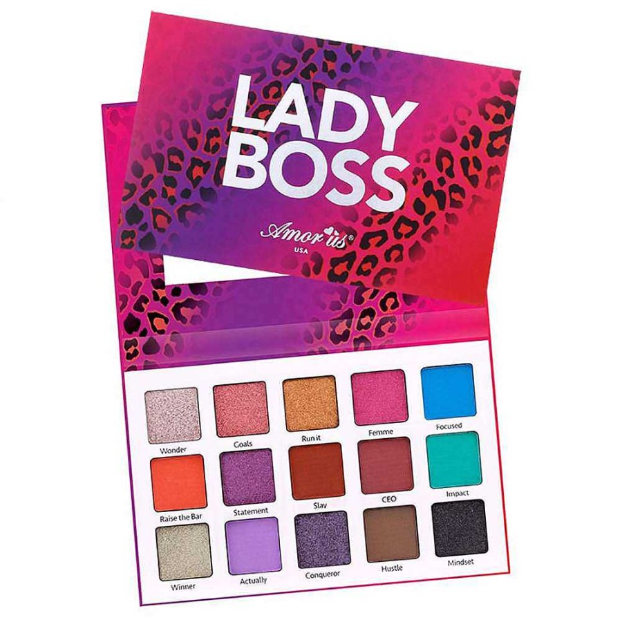 Rostro | Amor Us Paleta De Sombras Lady Boss 15 Tonos Amor Us