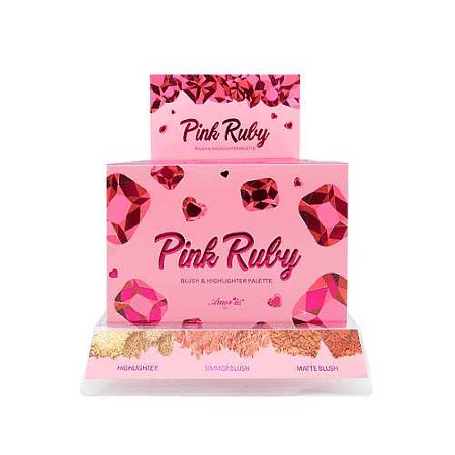 Rostro | Amor Us Paleta Rubor E Iluminador Pink Ruby Amor'Us